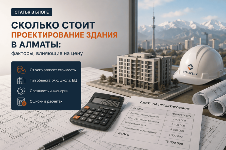 Стоимость проектирования зданий в Алматы: цены и факторы расчета